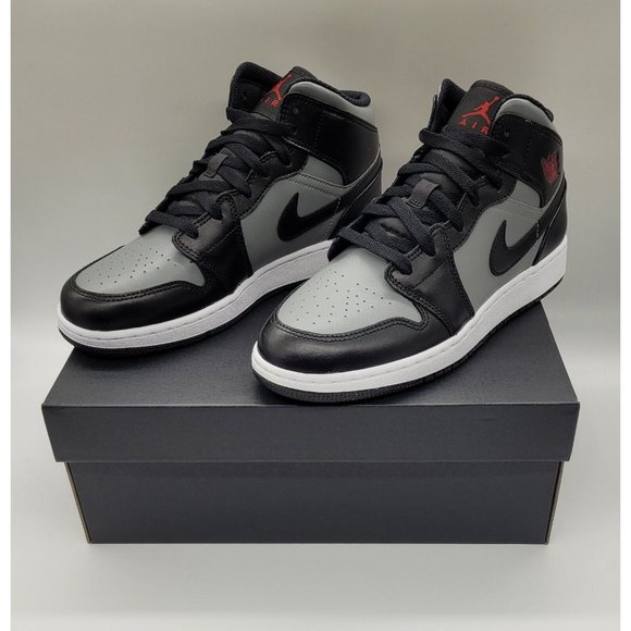 Jordan 1 Mid 'Shadow' (GS) 554725-096 - Picture 4 of 11